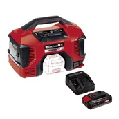 Sprężarki i kompresory - Kompresor bezzbiornikowy EINHELL Pressito Solo 4020460 + Akumulator EINHELL 4512097 2.5 Ah 18V + Ładowarka - miniaturka - grafika 1