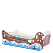 Łóżka dla dzieci i młodzieży - Łóżko Dziecięce z Materacem Boat Halmar Wielobarwny - miniaturka - grafika 1