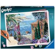 Malowanie po numerach - CreArt Premium: Krajobraz śródziemnomorski - Ravensburger - miniaturka - grafika 1