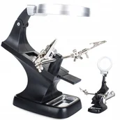 Mikroskopy i lupy - Lupa Verk Group, Trzecia Ręka 10 Led Uchwyt Lutowania 3X 4.5X - miniaturka - grafika 1