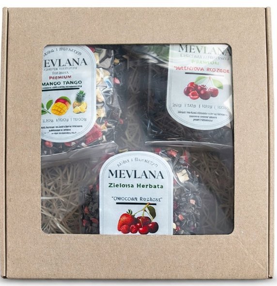 Zestaw Prezentowy 3 Herbat Czarna Zielona Owoce 150G Mevlana Premium