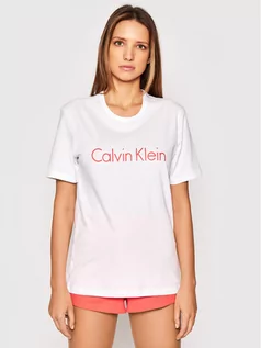 Koszulki i topy damskie - Calvin Klein Underwear T-Shirt 000QS6105E Biały Regular Fit - grafika 1