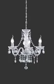 Lampy sufitowe - Reality Leuchten Przezroczysty żyrandol PERDITA, 3-pkt. - miniaturka - grafika 1