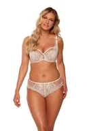 Majtki damskie - Figi Luiza 1242P Ecru-Mocca (Rozmiar XXL) - miniaturka - grafika 1