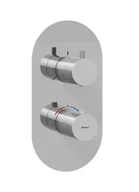 Baterie wannowe i prysznicowe - Ravak Espirit - Termostatyczna podtynkowa  bateria wannowa do obsługi dwóch wyjść wody, chrom X070209 - miniaturka - grafika 1