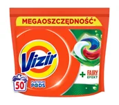 Środki do prania - Vizir Platinum Pods Fairy Efekt 50 prań 50szt. - miniaturka - grafika 1
