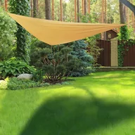Parasole ogrodowe - Haushalt HI Żagiel ogrodowy, trójkątny, 3 x 3 m, beżowy - miniaturka - grafika 1