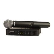 Mikrofony estradowe - Shure BLX24E/SM58 H8E zestaw bezprzewodowy wokal SHBLX24ESM58 - miniaturka - grafika 1