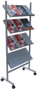 Stojak mobilny na broszury, 16 x A4 - Systemy ekspozycyjne i znaki informacyjne - miniaturka - grafika 2