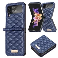 Etui i futerały do telefonów - Pokrowiec König Design kompatybilny z Samsung Galaxy Z Flip4 5G - plastikowe, miękkie etui na telefon komórkowy - niebieski - miniaturka - grafika 1