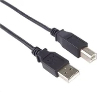 Kable USB - Kabel USB PremiumCord USB-A - USB-B 1 m Czarny (2960103209731) - miniaturka - grafika 1