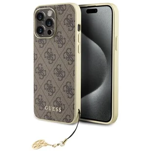 Guess GUHCP15XGF4GBR iPhone 15 Pro Max 6.7" brązowy/brown hardcase 4G Charms Collection - Etui i futerały do telefonów Guess GUHCP15XGF4GBR iPhone 15 Pro Max 6.7" brązowy/brown hardcase 4G Charms Collection - Etui i futerały do telefonów - miniaturka - grafika 1