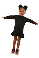 Sukienki - Trendyol Baby Girls Dziewczynka z dbałością o szczegóły, haftowana sukienka Dziecko, czarna, 5-6 razy - miniaturka - grafika 1