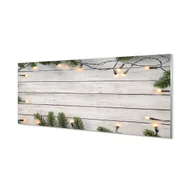 Dekoracje domu - Panel dekoracyjny Gałązki lampki drewno 125x50 cm - miniaturka - grafika 1