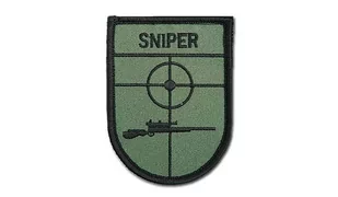 FOSTEX - Naszywka - Sniper - Zielony - Odzież taktyczna i umundurowanie - miniaturka - grafika 1