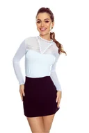 Bluzki damskie - Bluzka Tori Eldar biały S - miniaturka - grafika 1