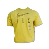 Koszulki i topy damskie - Koszulka damska Nike Dri-FIT Swoosh Fly Boxy T-shirt Wmns Lemon Wash - DV2373-753-L - miniaturka - grafika 1
