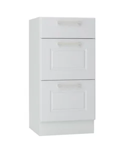 Szafka Dolna Alto 3 Szuflady 40X82 Cm Mdf Jasny Szary - Szafki kuchenne - miniaturka - grafika 1