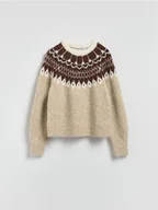 Moda i Uroda OUTLET - Reserved - Sweter z dodatkiem wełny - wielobarwny - miniaturka - grafika 1