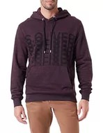 Bluzy męskie - s.Oliver Bluza męska 10.3.11.14.140.2125709 z długim rękawem, fioletowa, L, fioletowy, L - miniaturka - grafika 1