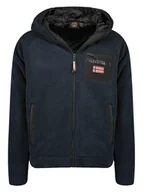 Odzież trekkingowa męska - Geographical Norway Kurtka polarowa w kolorze granatowym - miniaturka - grafika 1