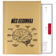 Notesy i bloczki - ZŁOTY KALENDARZ KSIĄŻKOWY A5 2025 PLANER PREZENT DLA SZEFA MÓZG KIEROWNIKA - miniaturka - grafika 1