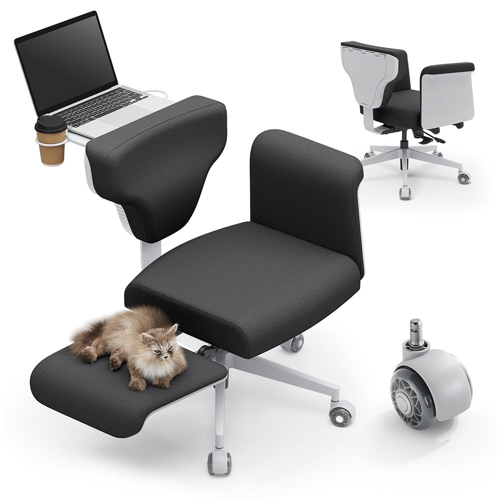 Newtral FF-DG Freedom-X Multi-Posture Chair with Armrest - Dark Grey