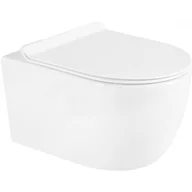 Miski WC - Miska WC Rimless z deską wolnoopadającą slim MEXEN Carmen, biała - miniaturka - grafika 1