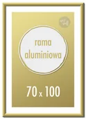 Ramki na zdjęcia - Ramka na zdjęcia 70x100 cm Ramki aluminiowe 100x70 cm złota - miniaturka - grafika 1