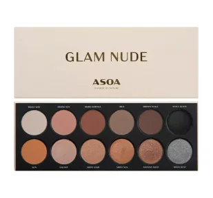ASOA PALETA CIENI DO POWIEK GLAM NUDE 12,2G - Cienie do powiek - miniaturka - grafika 1