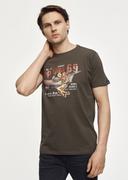 Koszulki męskie - Oliwkowy T-shirt męski Top Gun - miniaturka - grafika 1