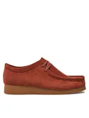 Mokasyny męskie - Clarks Mokasyny Wallabee Evo 26178278 Pomarańczowy - miniaturka - grafika 1