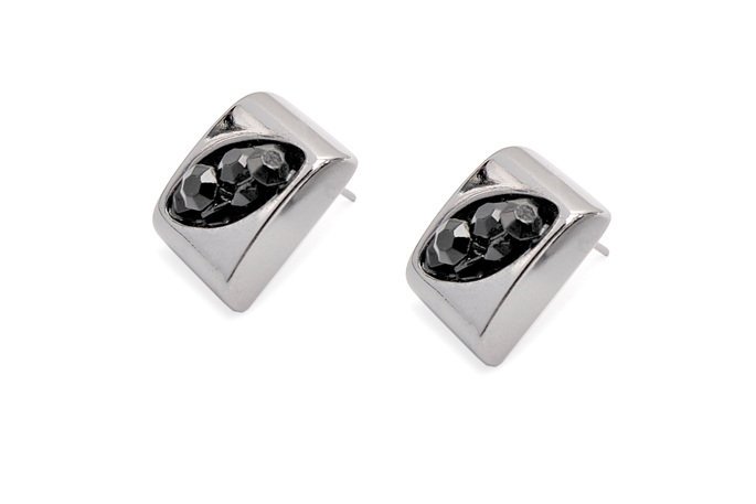 Hematytowe Kolczyki Czarne Jak Węgiel