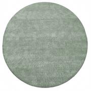 Dywany - Miętowy okrągły dywan shaggy - Valto - miniaturka - grafika 1