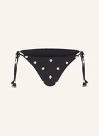 Stroje kąpielowe - Seafolly Dół Od Bikini Trójkątnego Daisychain schwarz - miniaturka - grafika 1