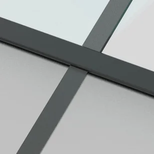 Drzwi przesuwne, czarne, 76x205 cm, szkło hartowane, aluminium 8721012120440 - Drzwi wewnętrzne - miniaturka - grafika 7