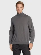Swetry męskie - Boss Golf Musso-P 50468262 Szary Slim Fit - miniaturka - grafika 1