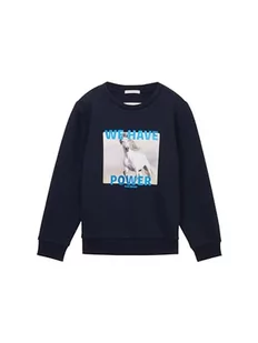 TOM TAILOR Dziewczęca bluza dziecięca, 10668 - Sky Captain Blue, 116/122 cm - Bluzy dla dziewczynek - miniaturka - grafika 1