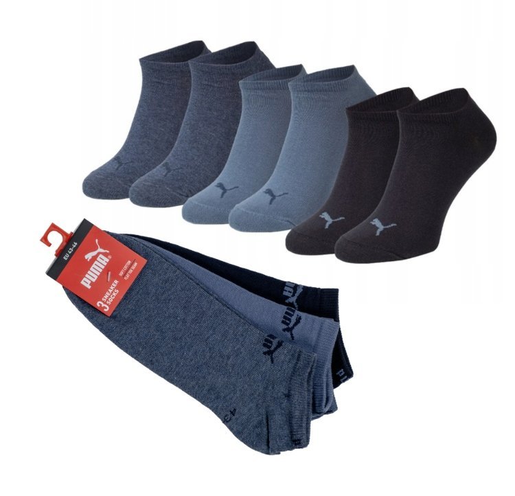 Y7585 PUMA Skarpety stopki 3PAK Puma Skarpetki rozmiar 43-46