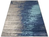 Dywany - Ciemnoniebieski dywan w nowoczesny wzór H4-P38 - miniaturka - grafika 1