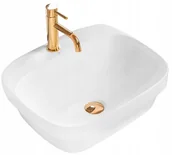 Umywalki - Rea Umywalka nablatowa Marika U9611 - miniaturka - grafika 1