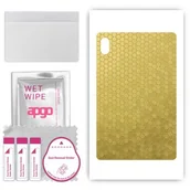 Akcesoria do tabletów i e-booków - folia naklejka skórka strukturalna na TYŁ do Huawei MatePad 11 2023 - Plaster Miodu Złoty - apgo SKINS - miniaturka - grafika 1