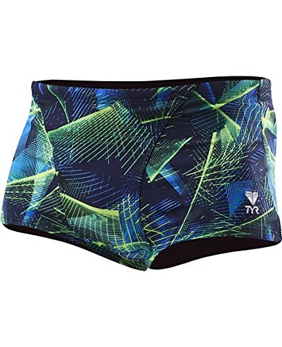 TYR Axis All Over Trunk Blue kostium kąpielowy męski XXL niebieski/zielony