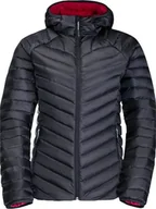 Kurtki i kamizelki sportowe damskie - Jack Wolfskin Jack Wolfskin Passamani Down Hoody W 1207101-1388 szary L - miniaturka - grafika 1