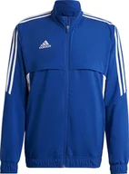 Bluzy męskie - Bluza męska adidas Condivo 22 Presentation Jacket niebieska HA6245-M - miniaturka - grafika 1