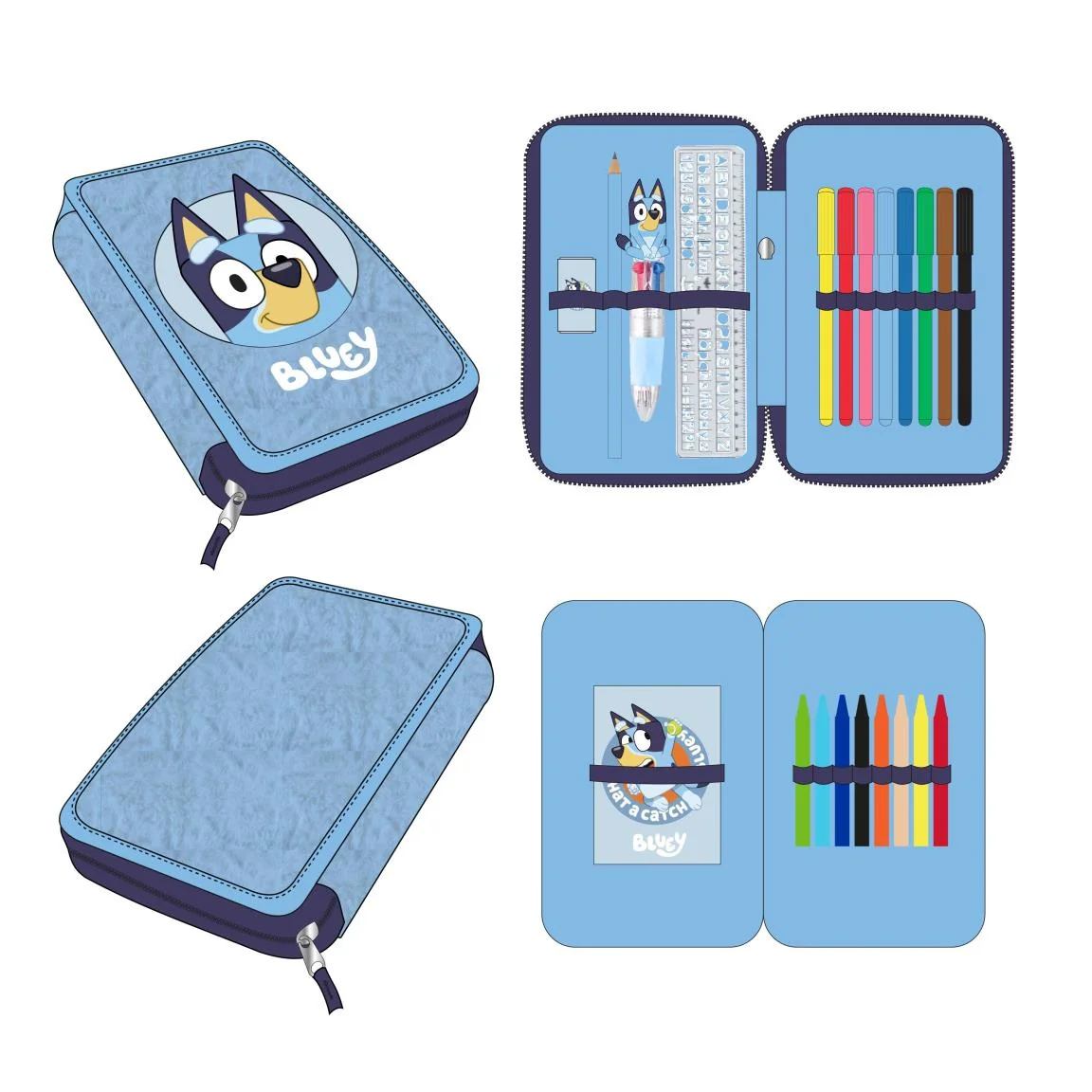 Piórnik Bluey double pencil case