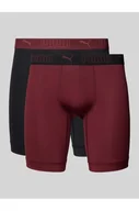 Majtki damskie - Obcisłe bokserki z paskiem z logo w zestawie 2 szt. - Puma - miniaturka - grafika 1