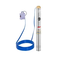 Pompy wodne - MSW Pompa głębinowa 95 mm / 3,75'' 4800 l/h 750 W kabel 50 m / wysokość podnoszenia 88 m stal nierdzewna - miniaturka - grafika 1