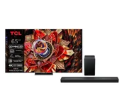 Telewizory - TCL 65C9K 65" QD-Mini LED 4K 144Hz Google TV Dolby Vision IQ Dolby Atmos HDMI 2.1 DVB-T2 + Soundbar TCL Q65H - miniaturka - grafika 1