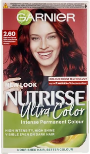 Garnier Farba do włosów Nutrisse Ultra Color 2.60 Röd Svartbrun 2.60 Deep Cherry Black - Farby do włosów i szampony koloryzujące - miniaturka - grafika 1